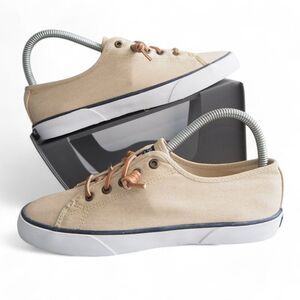 Sperry Top-Sider Pier View Casual Slip-on Sneakers Sand Beige STS81816 Women's 7